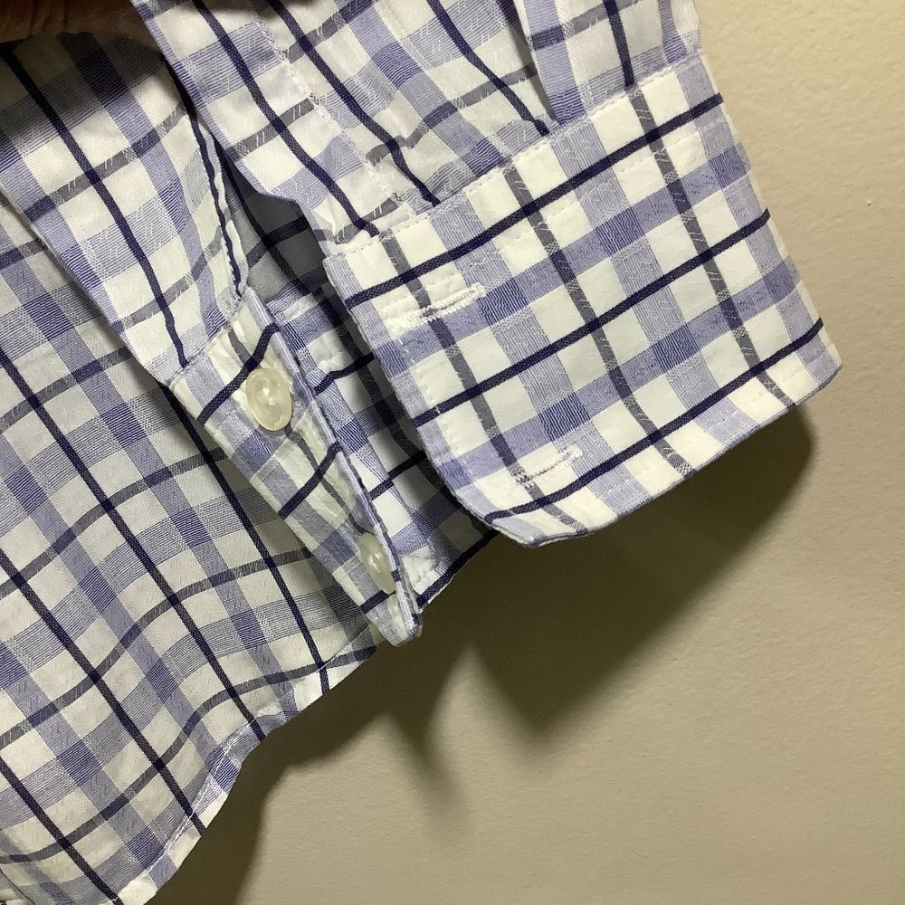 Hugo Boss Plaid Long Sleeve Dress Shirt Large - Picture 4 of 4